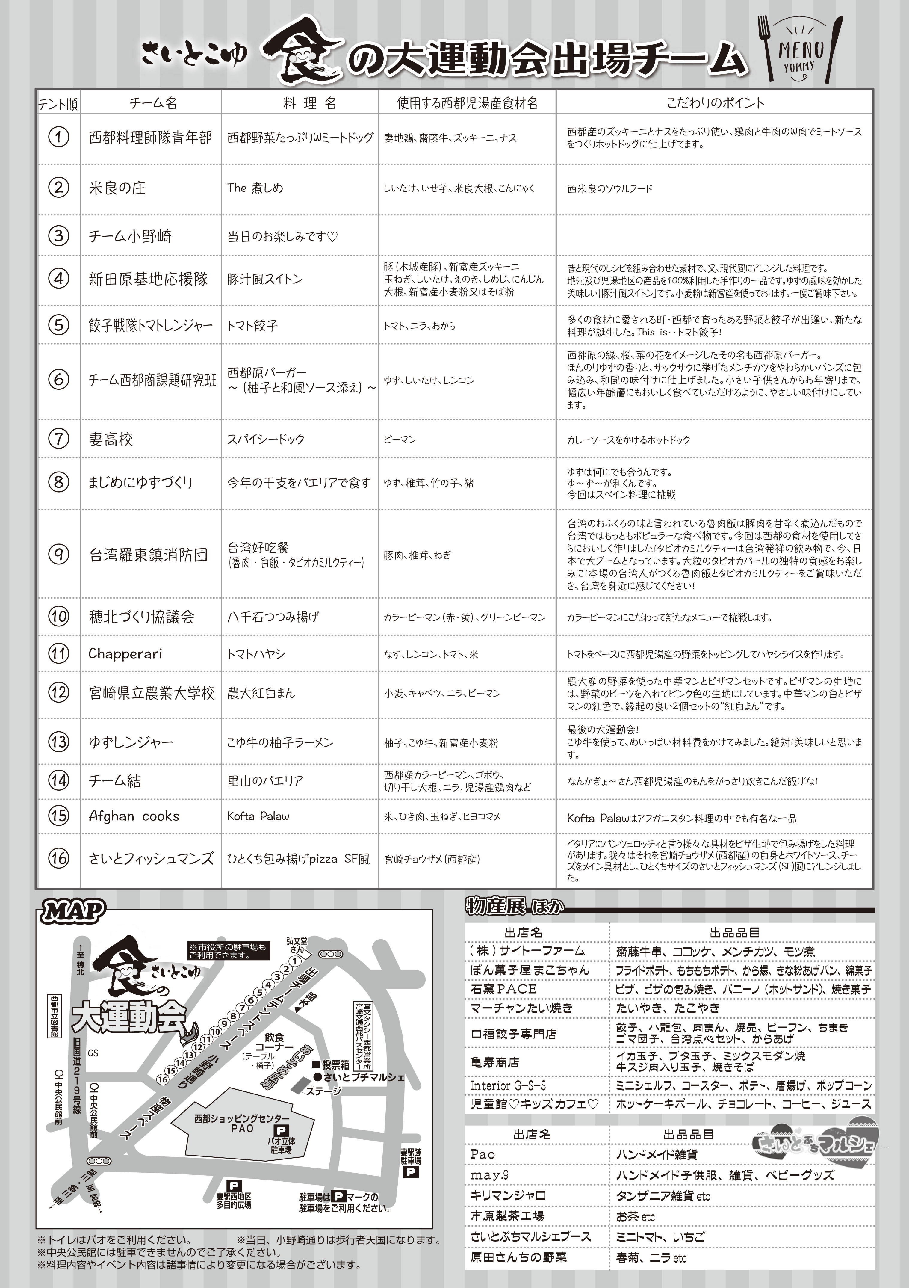 食の大運動会final開催のお知らせ 一般社団法人 西都市観光協会